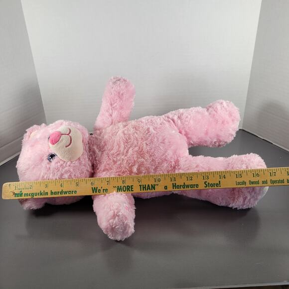 Build-A-Bear Workshop Lot of 2 Teddy Bears Pink & Beige Plush 16" Stuffed Toys - Picture 6 of 16